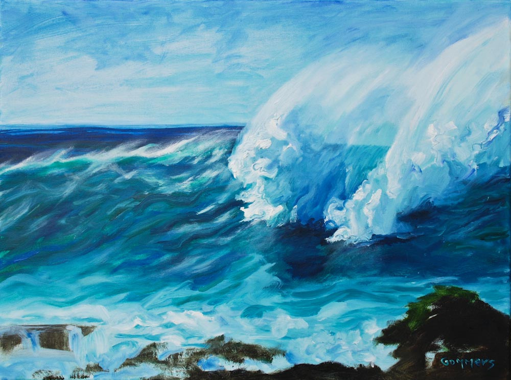 04 Sharks Cove Cocks Comb, Oil on canvas, 18 x 24",  $1950