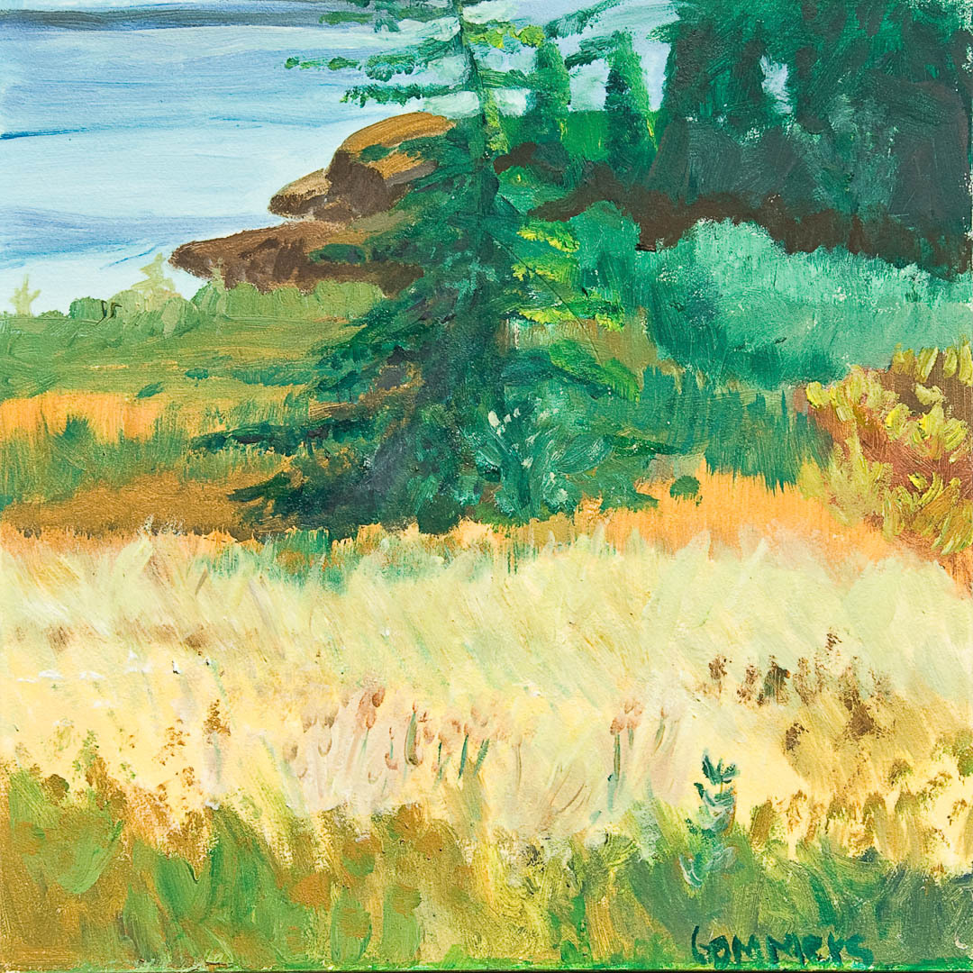 06 Autumn field, Oil on Canvas 12x12 $950