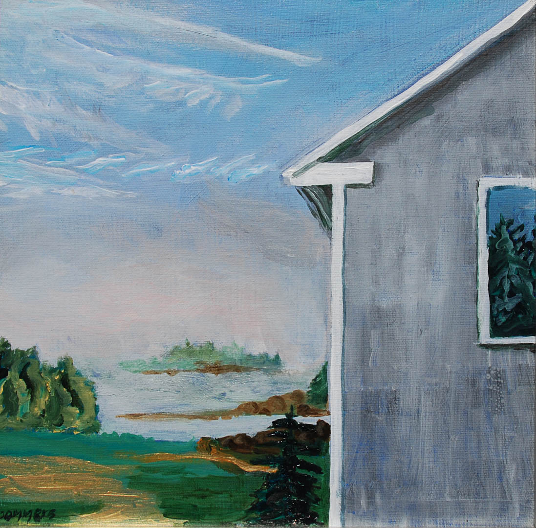 02 Harrington Shore, Acrylic on canvas 12 x 12" (sold)